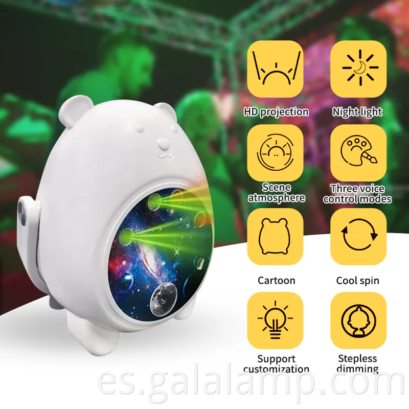 Lámpara de proyección de venta caliente láser láser cielo proyector de dormitorio de dormitorio estrella estrella luz de la luz del proyector luz